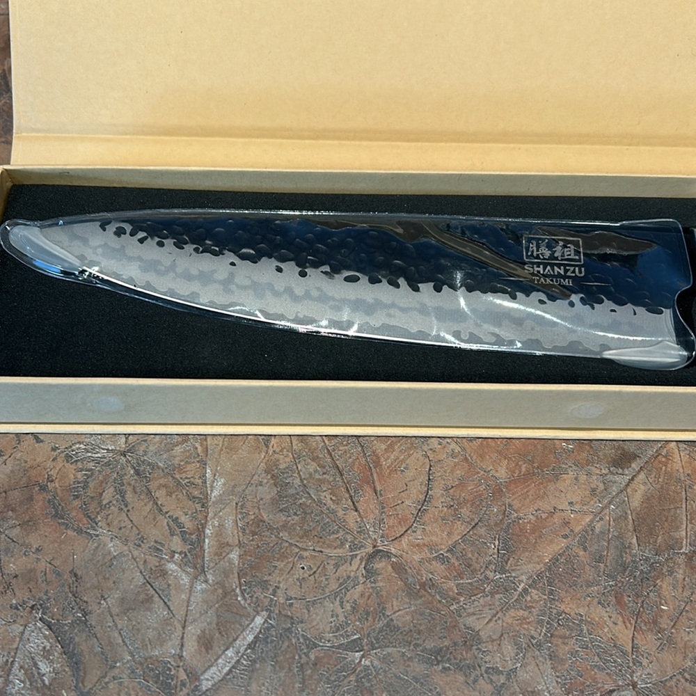 SHAN ZU 8” Japanese hand forged kitchen chef knife - Picture 3 of 12